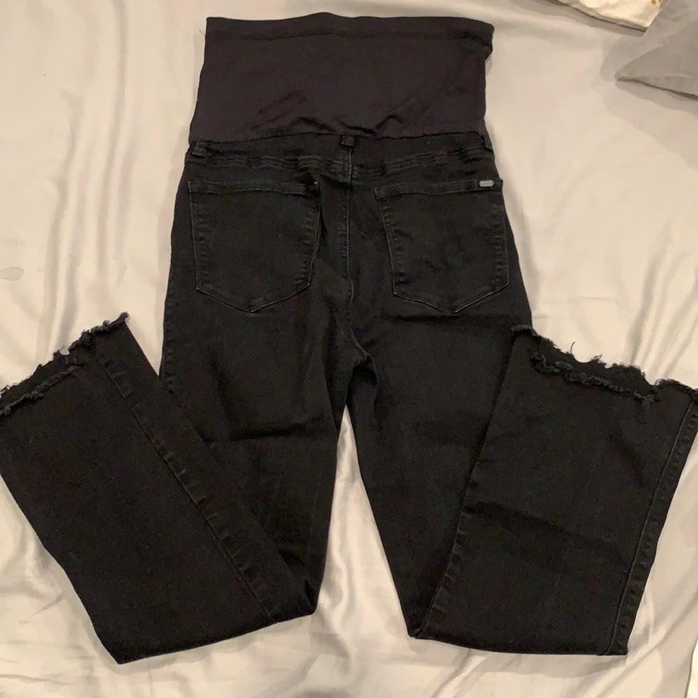 PinkBlush Maternity Black Raw Hem Jeans - 27